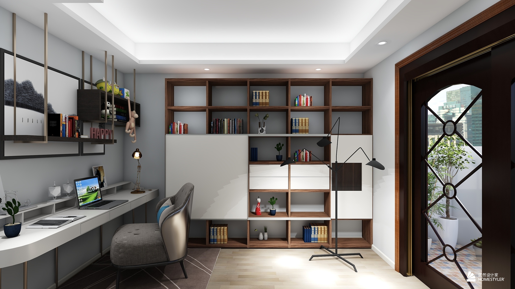 现代风格 - 现代风格三室一厅装修效果图 - 随方设计软装搭配工作室