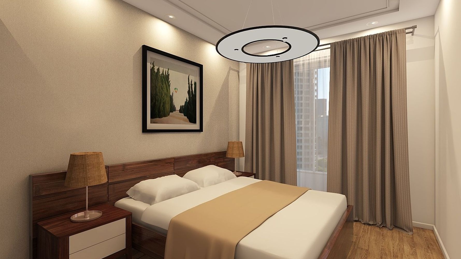 北欧风格老人房装修设计效果图