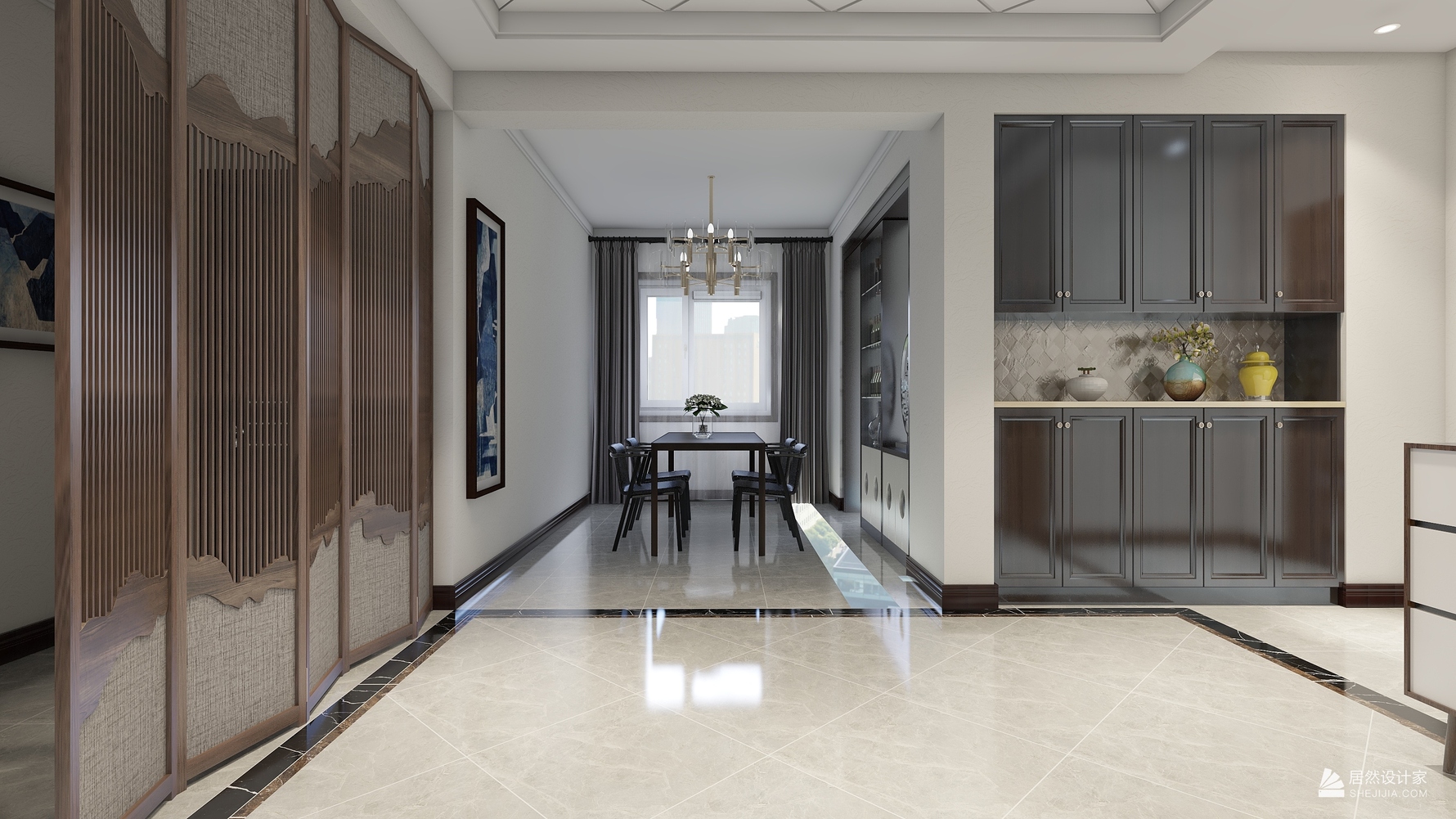 其它风格三室两厅装修设计效果图