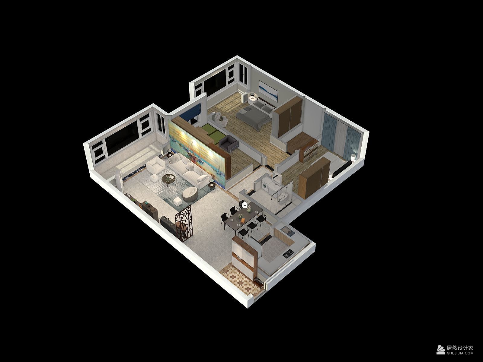 ***悦3d装修设计案例 - 室内装修设计师 - 每平每屋·设计家