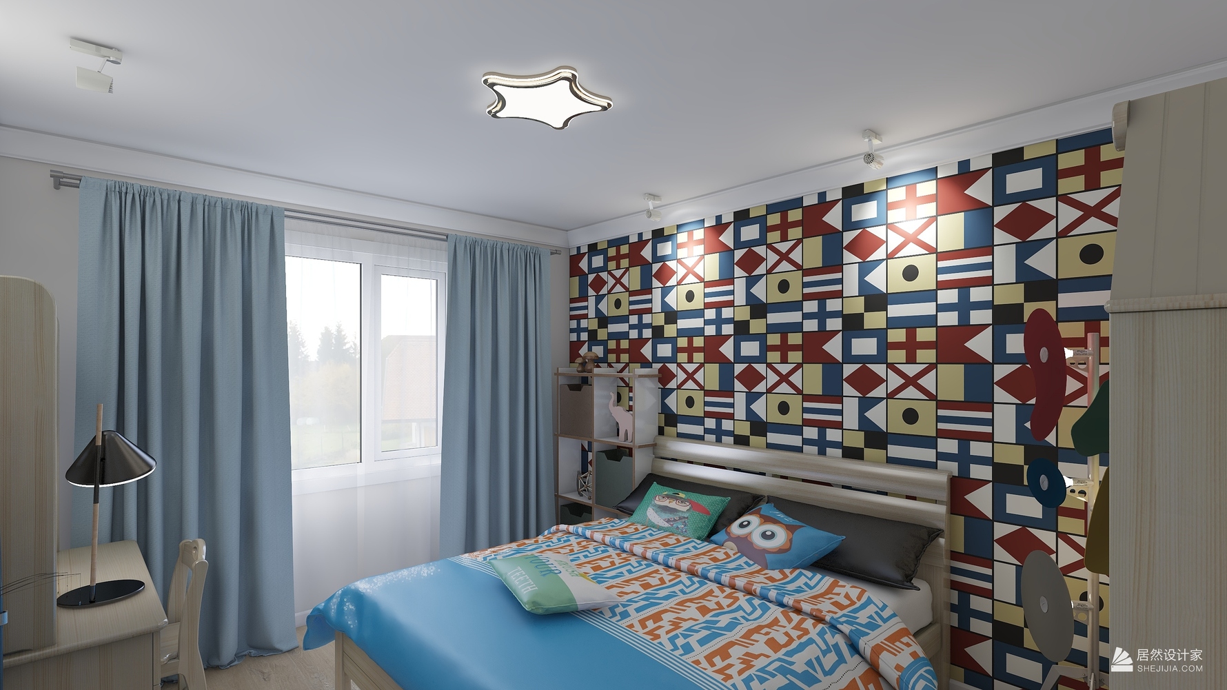 其它风格三室两厅装修设计效果图