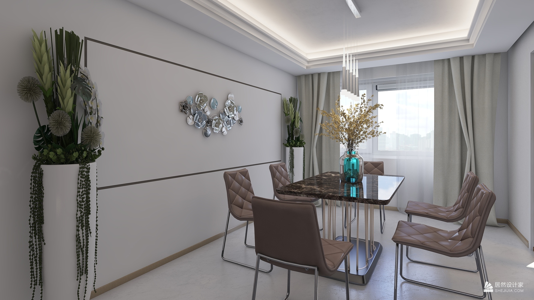 其它风格三室两厅装修设计效果图