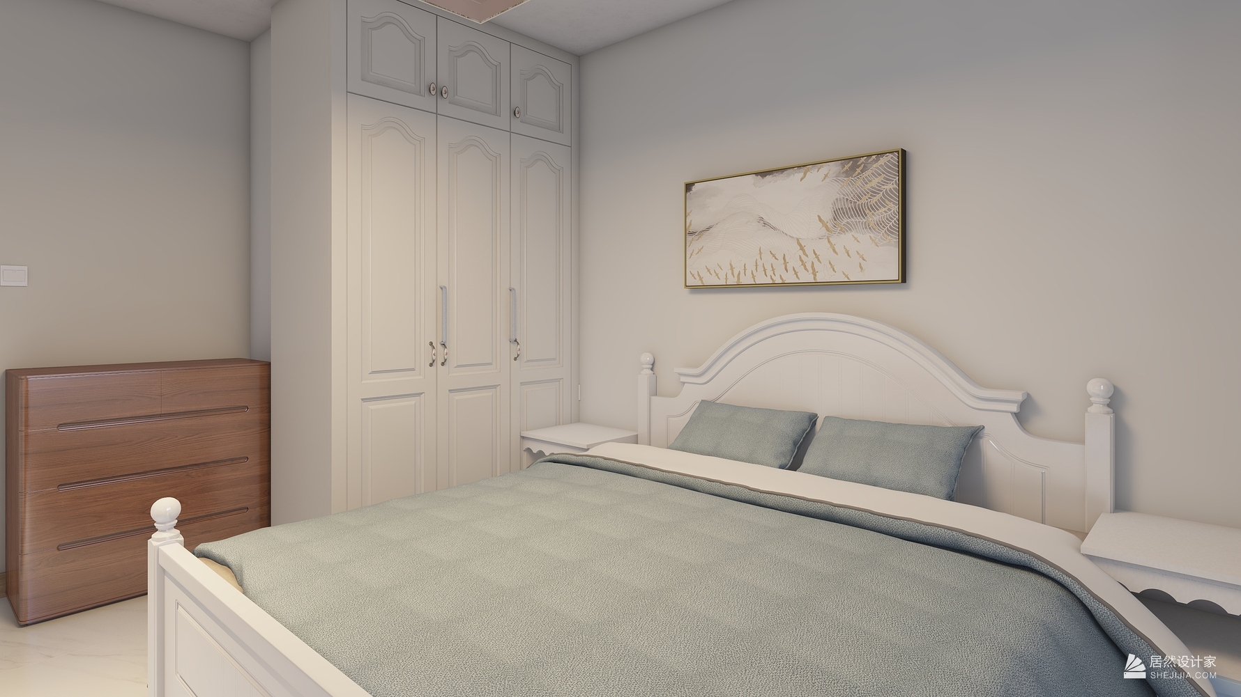 混搭风格三室两厅装修设计效果图