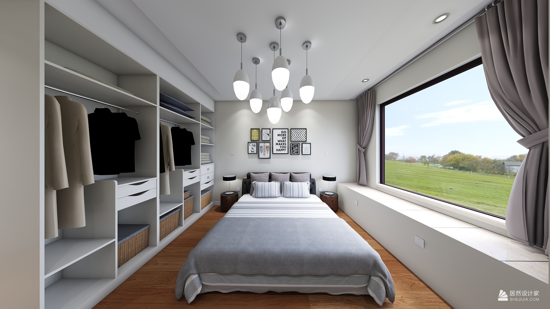 其它风格三室两厅装修设计效果图