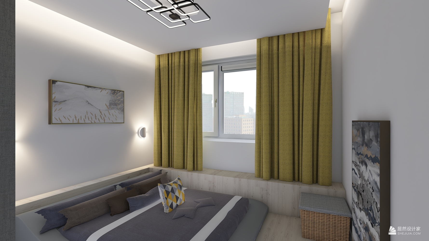 北欧风格三室undefined装修设计效果图