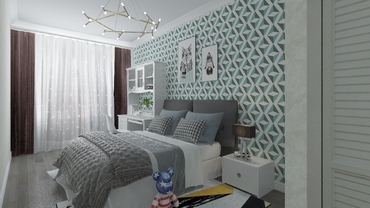 其它风格三室两厅装修设计效果图