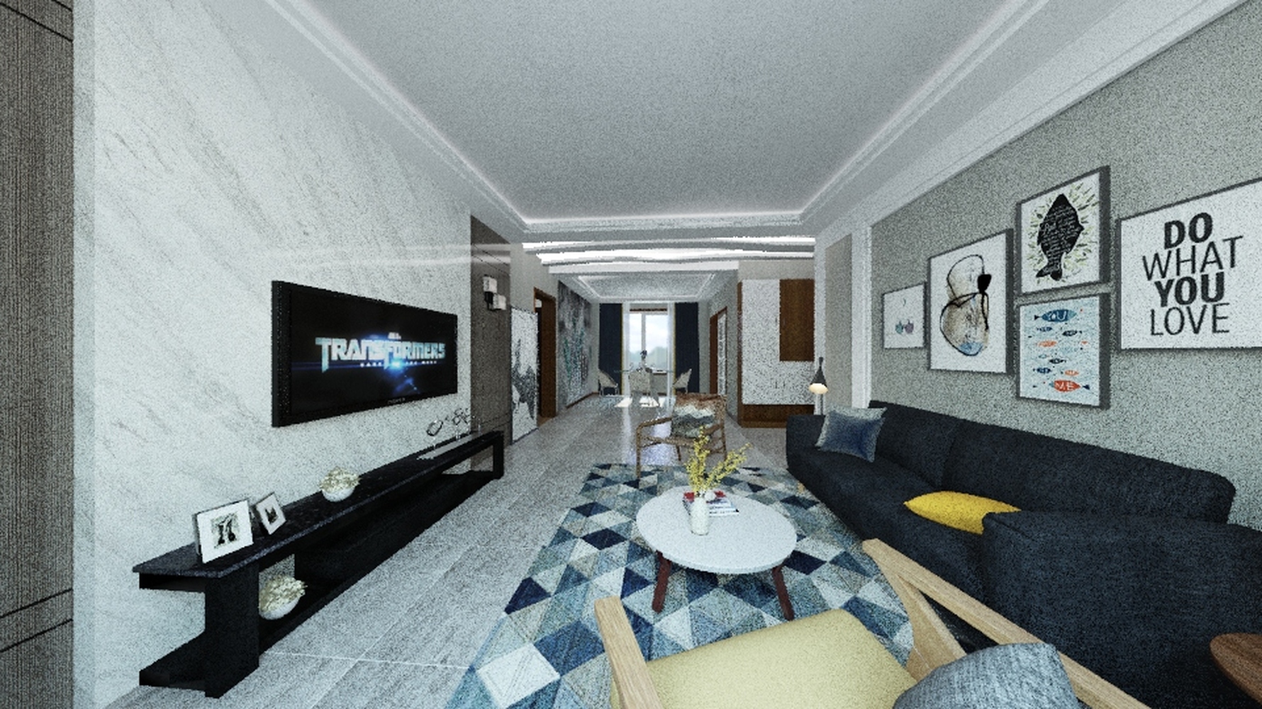 其它风格两室一厅装修设计效果图