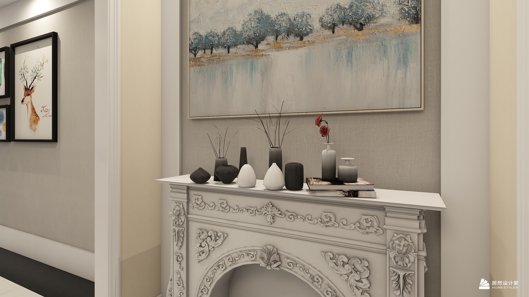 其它风格三室一厅装修设计效果图