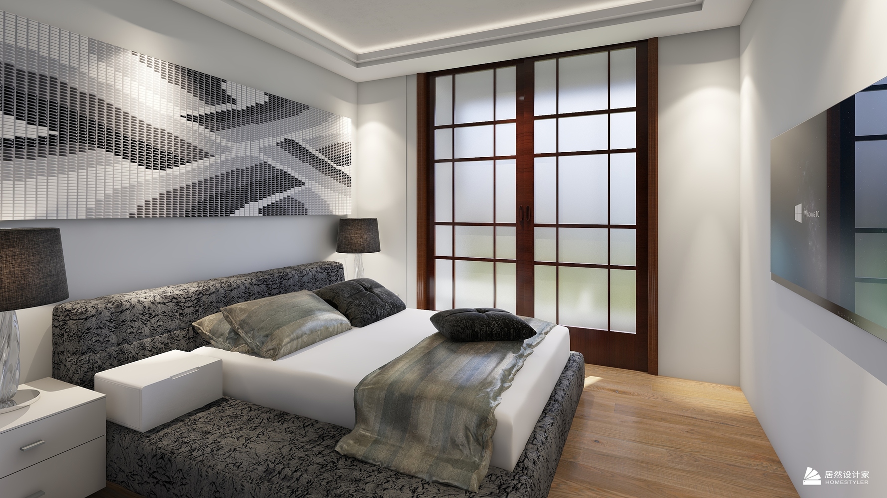 其它风格三室两厅装修设计效果图