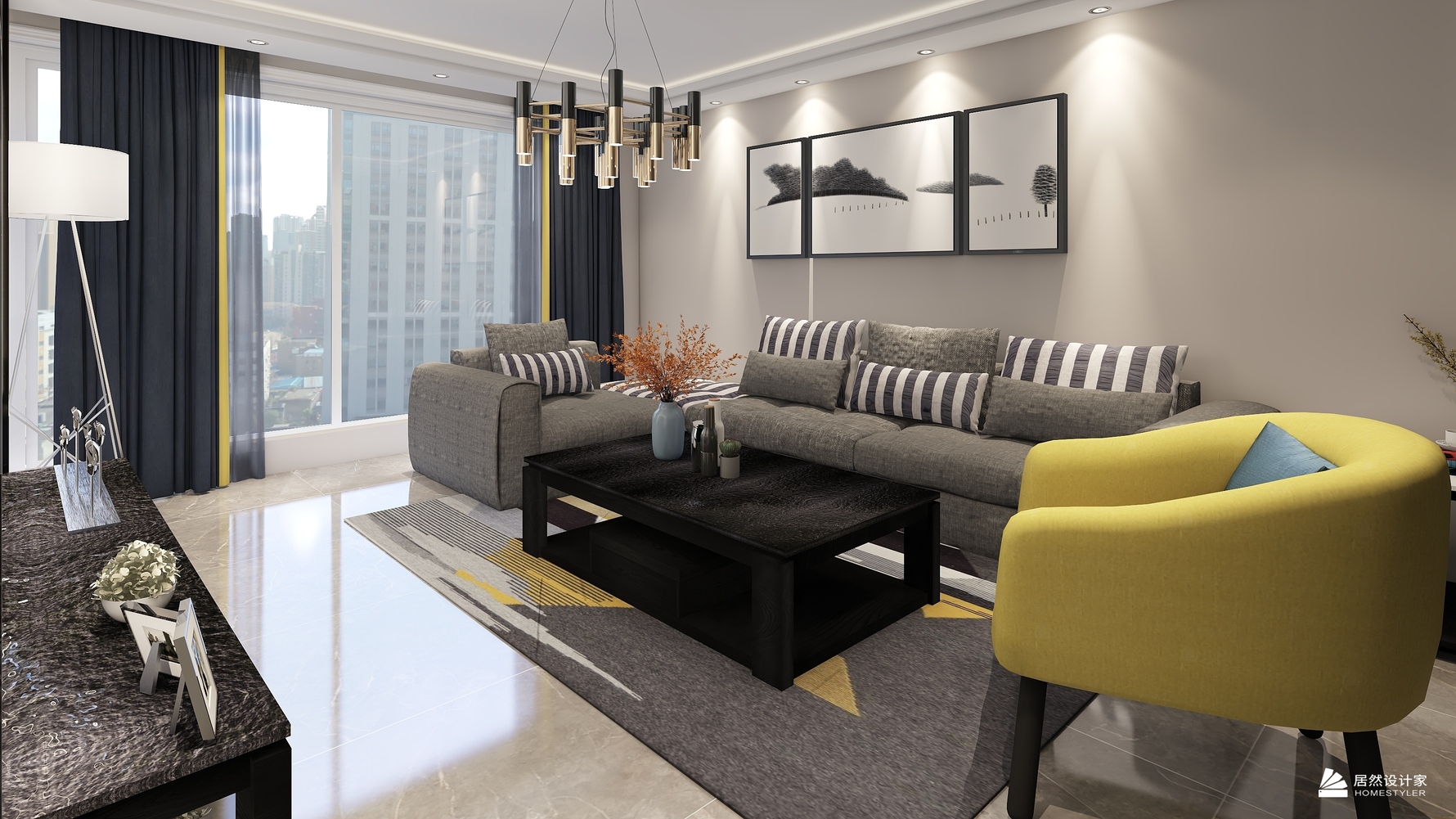 其它风格两室两厅装修设计效果图