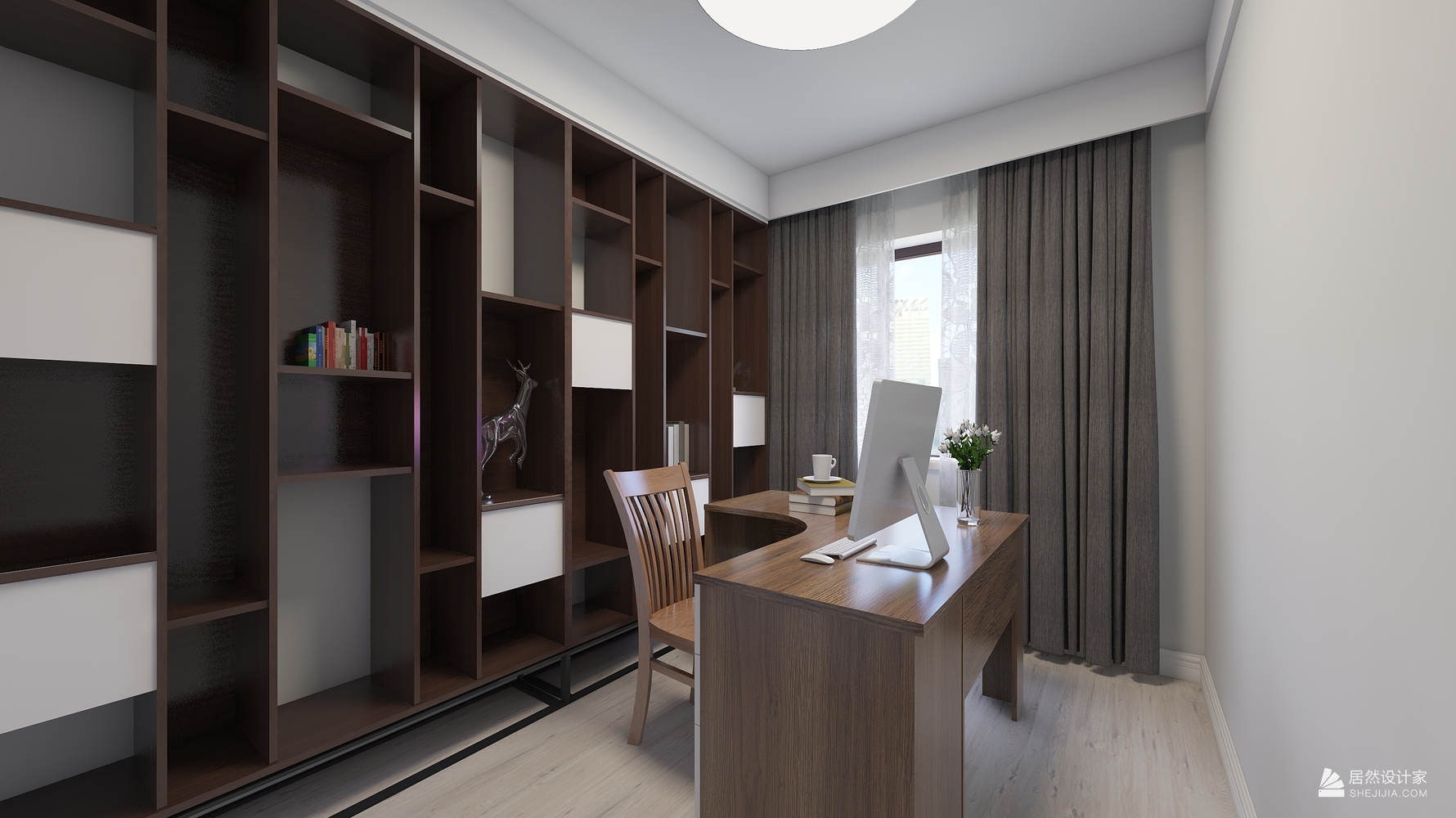 北欧风格书房装修设计效果图
