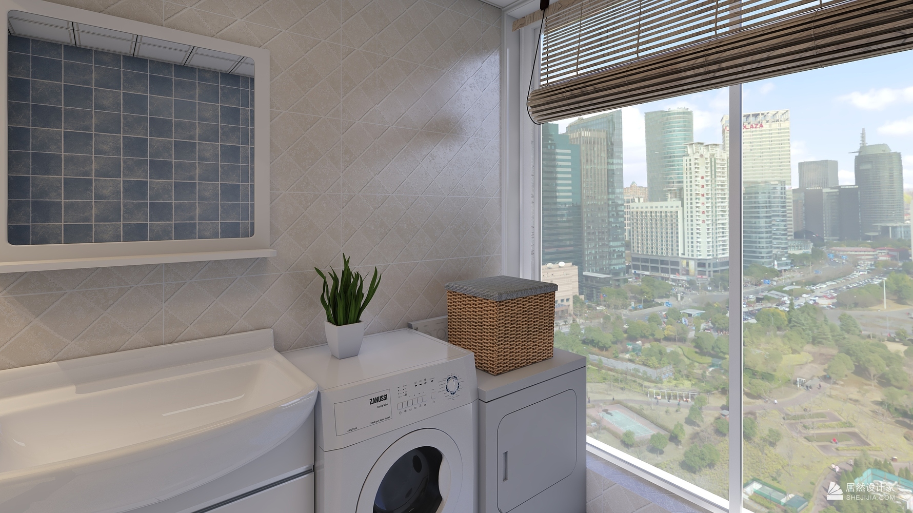 美式风格洗衣间装修设计效果图