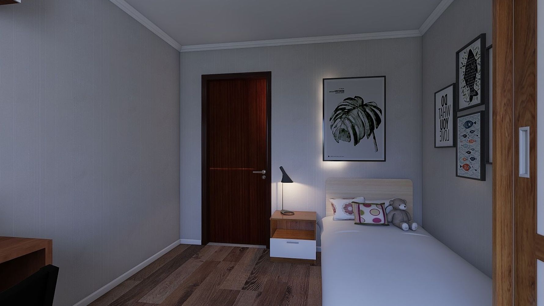 御龙湾 - 其它风格三室两厅装修效果图 - 李永佳设计效果图 - 每平每