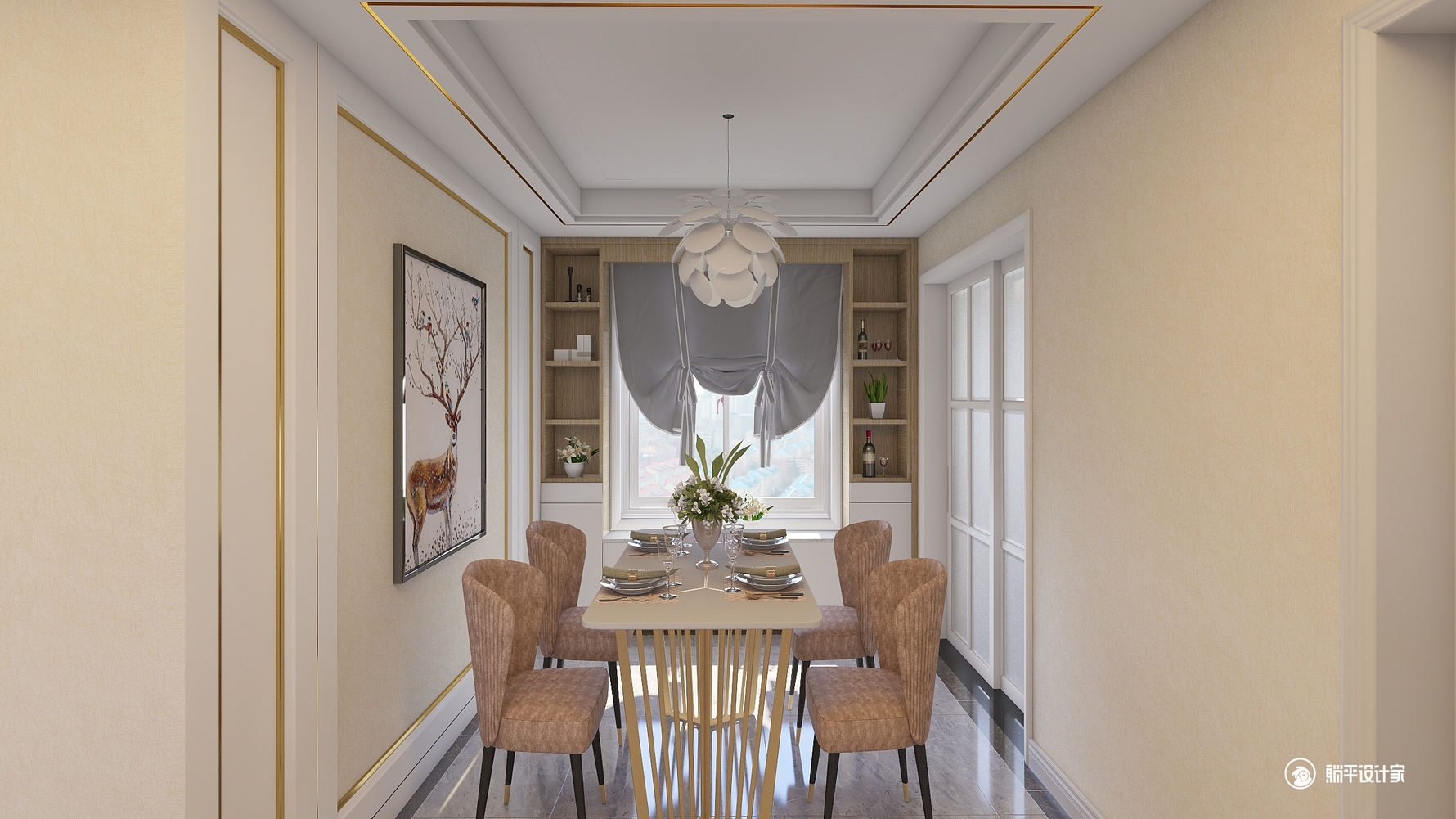 其它风格三室两厅装修设计效果图