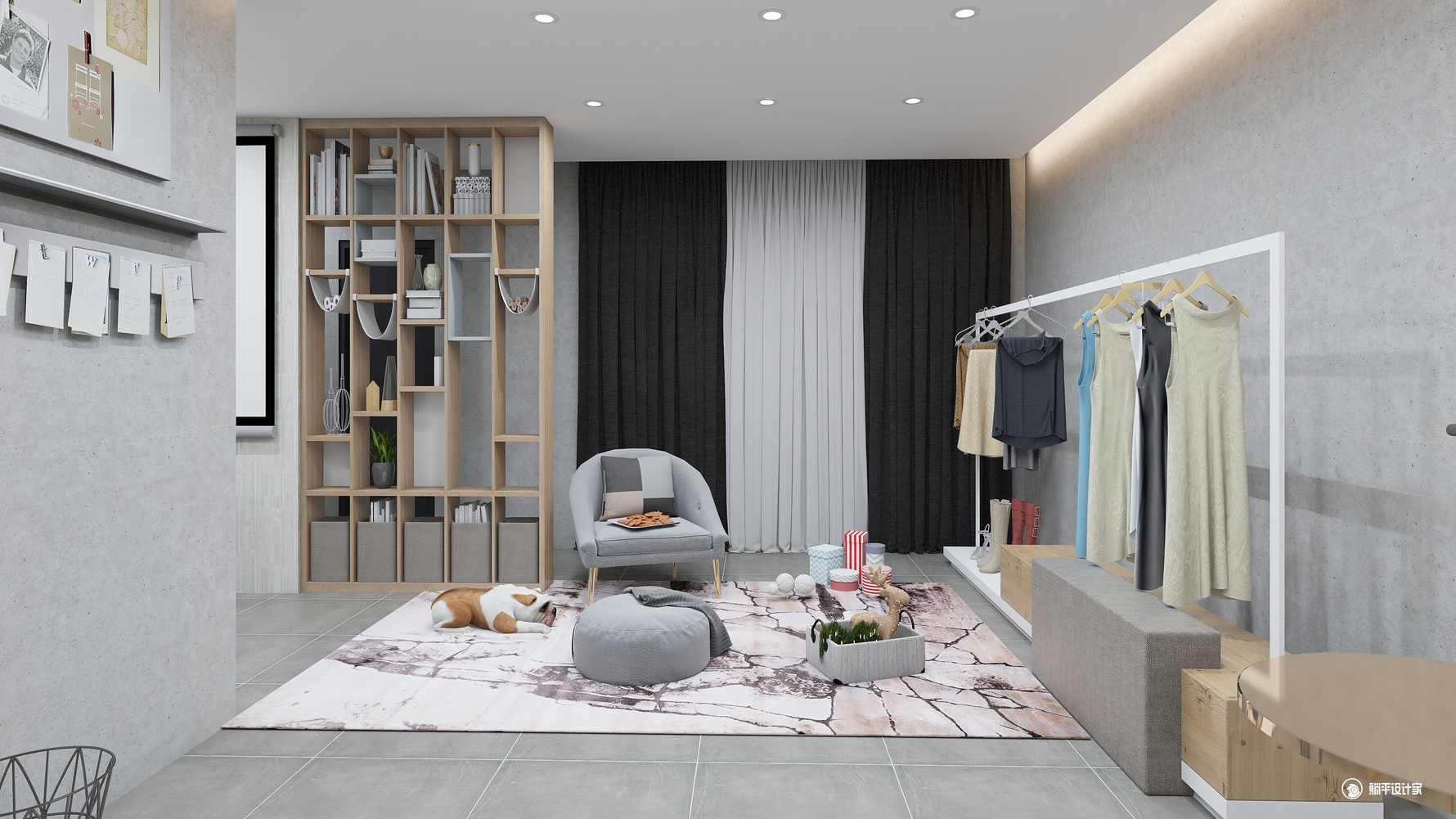 其它风格两室一厅装修设计效果图