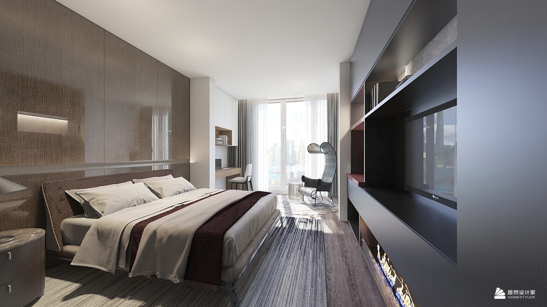 其它风格三室两厅装修设计效果图