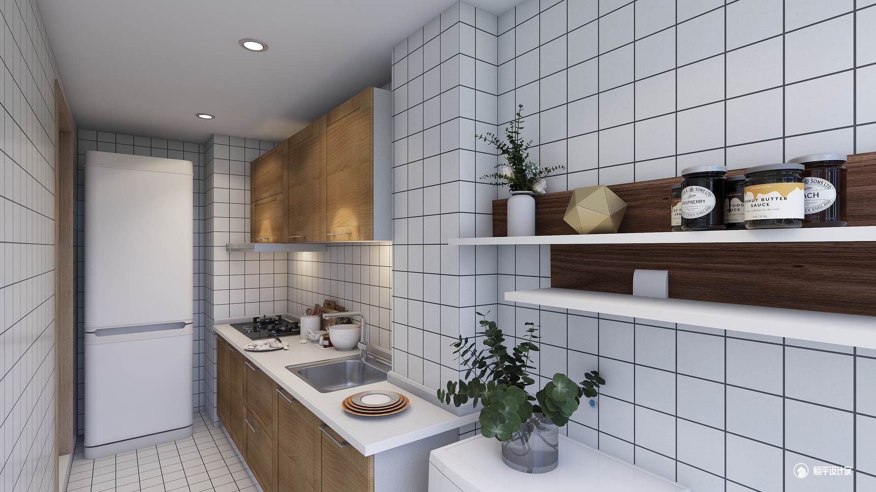 日式风格厨房装修设计效果图