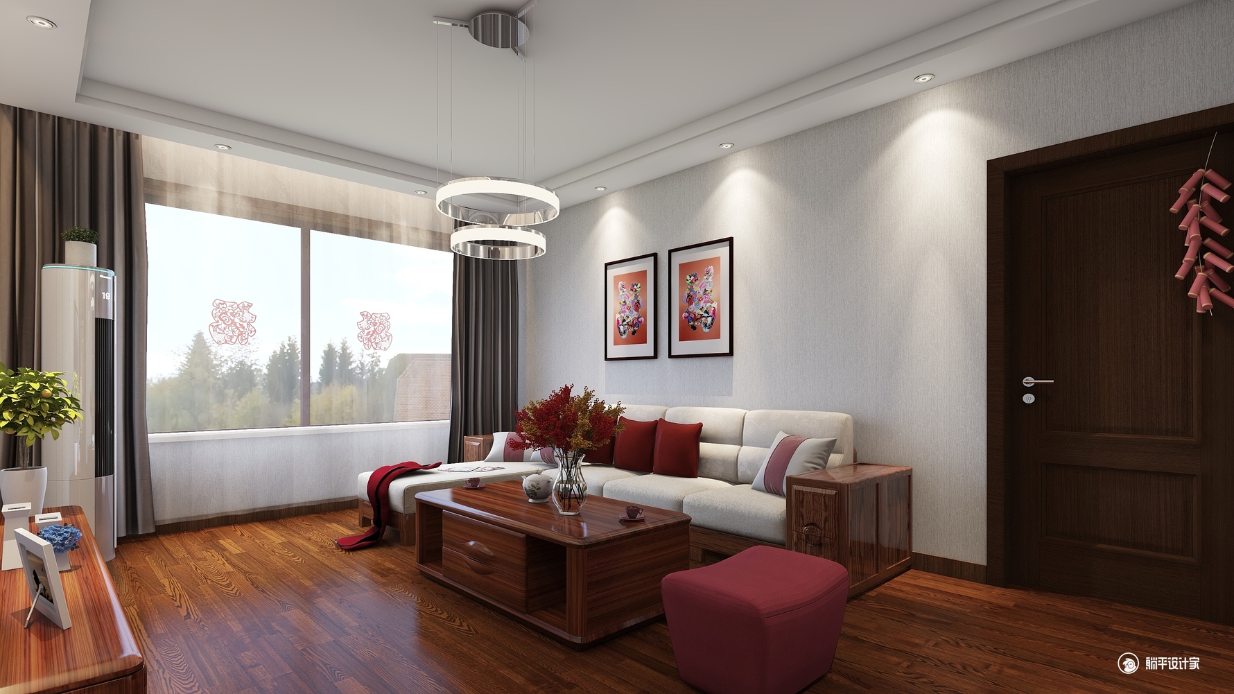 其它风格三室一厅装修设计效果图