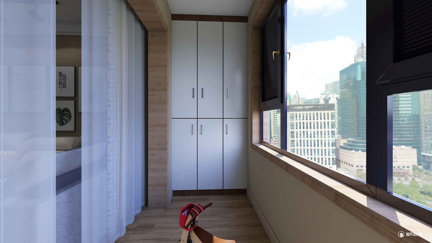 北欧风格阳台装修设计效果图