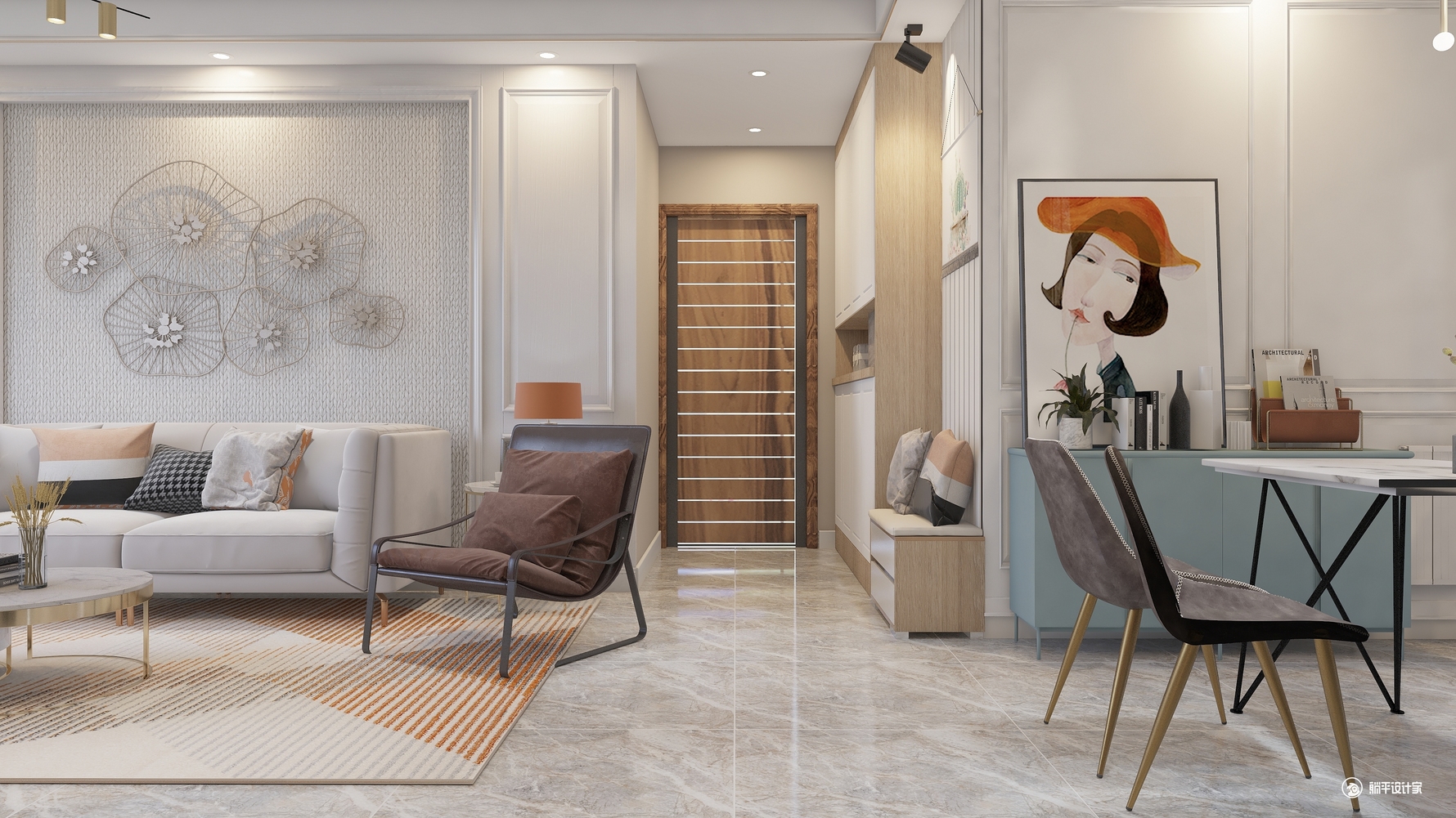 其它风格三室两厅装修设计效果图