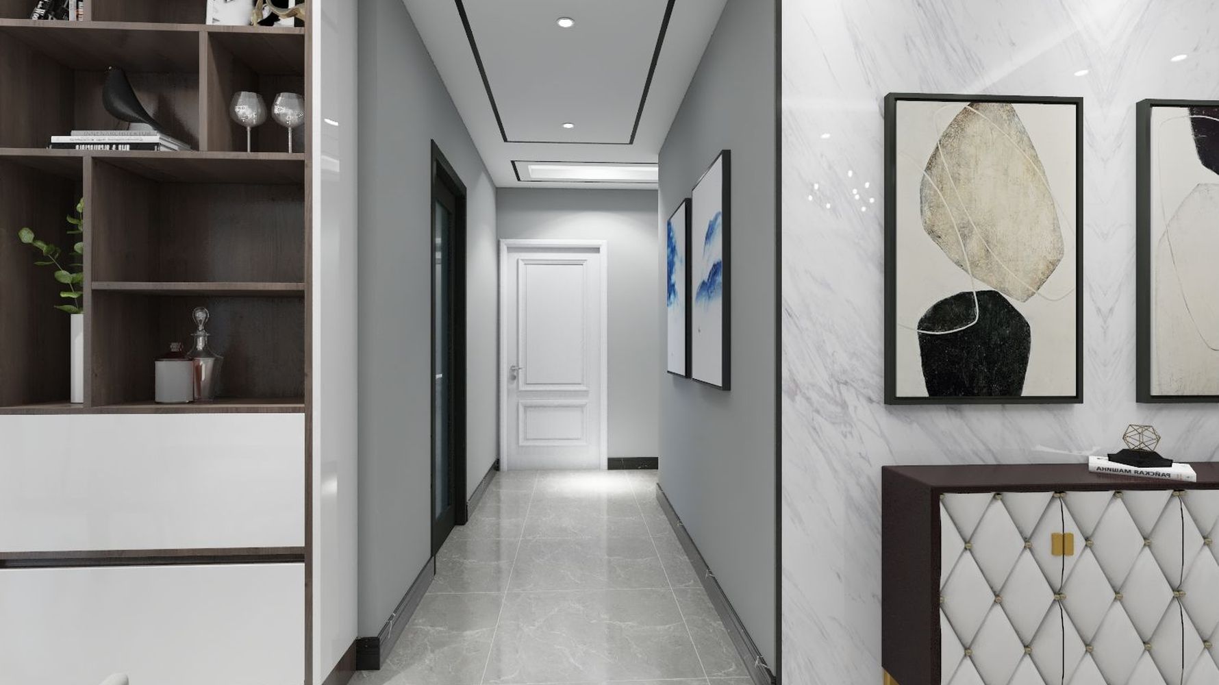 现代风格走廊装修设计效果图