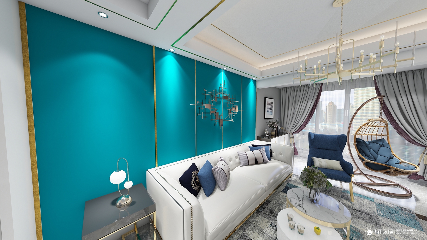 其它风格三室两厅装修设计效果图