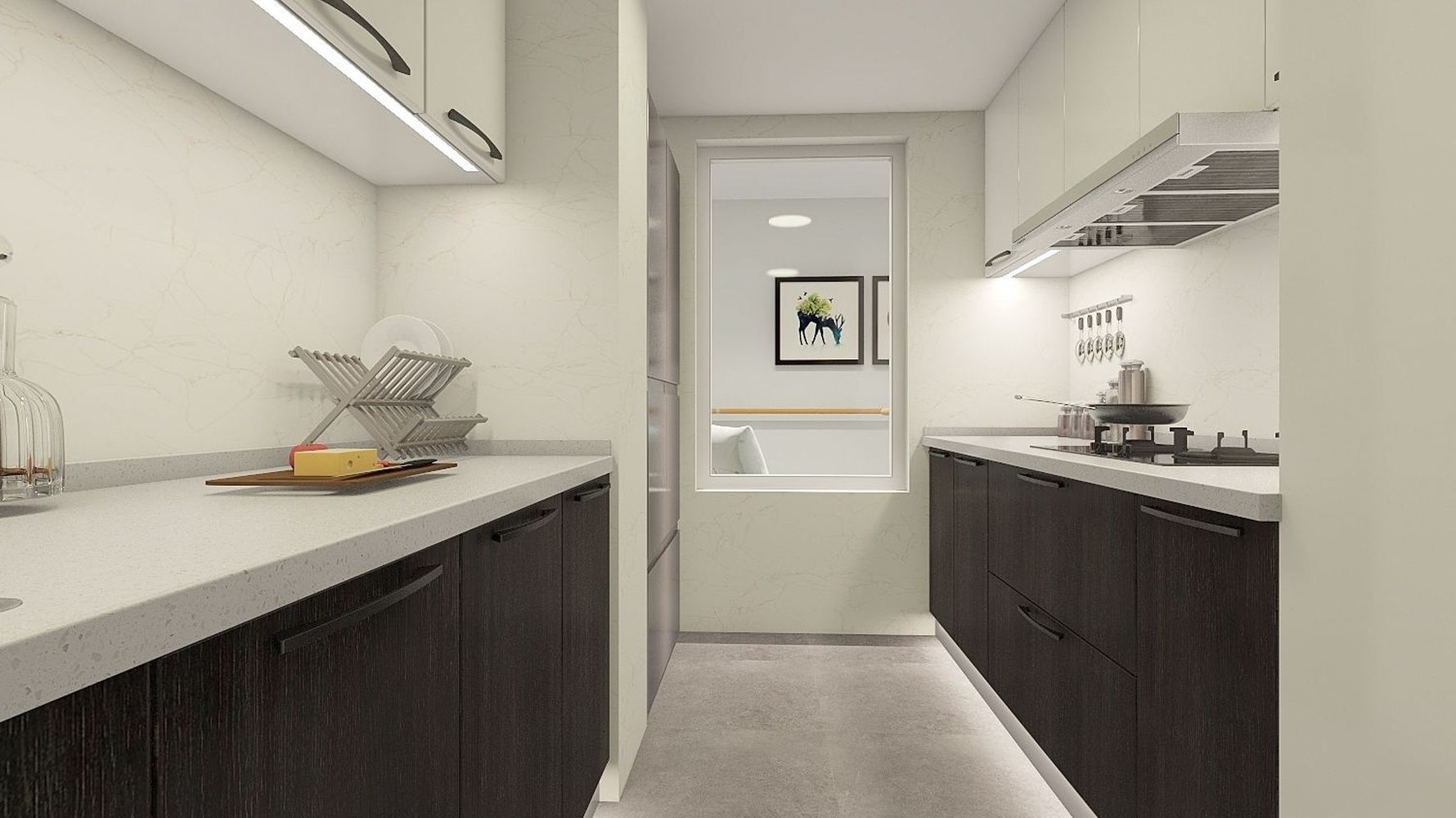 北欧风格厨房装修设计效果图