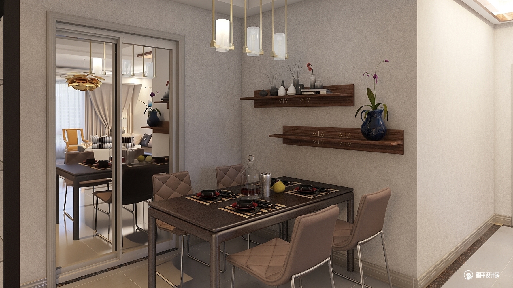 其它风格三室一厅装修设计效果图