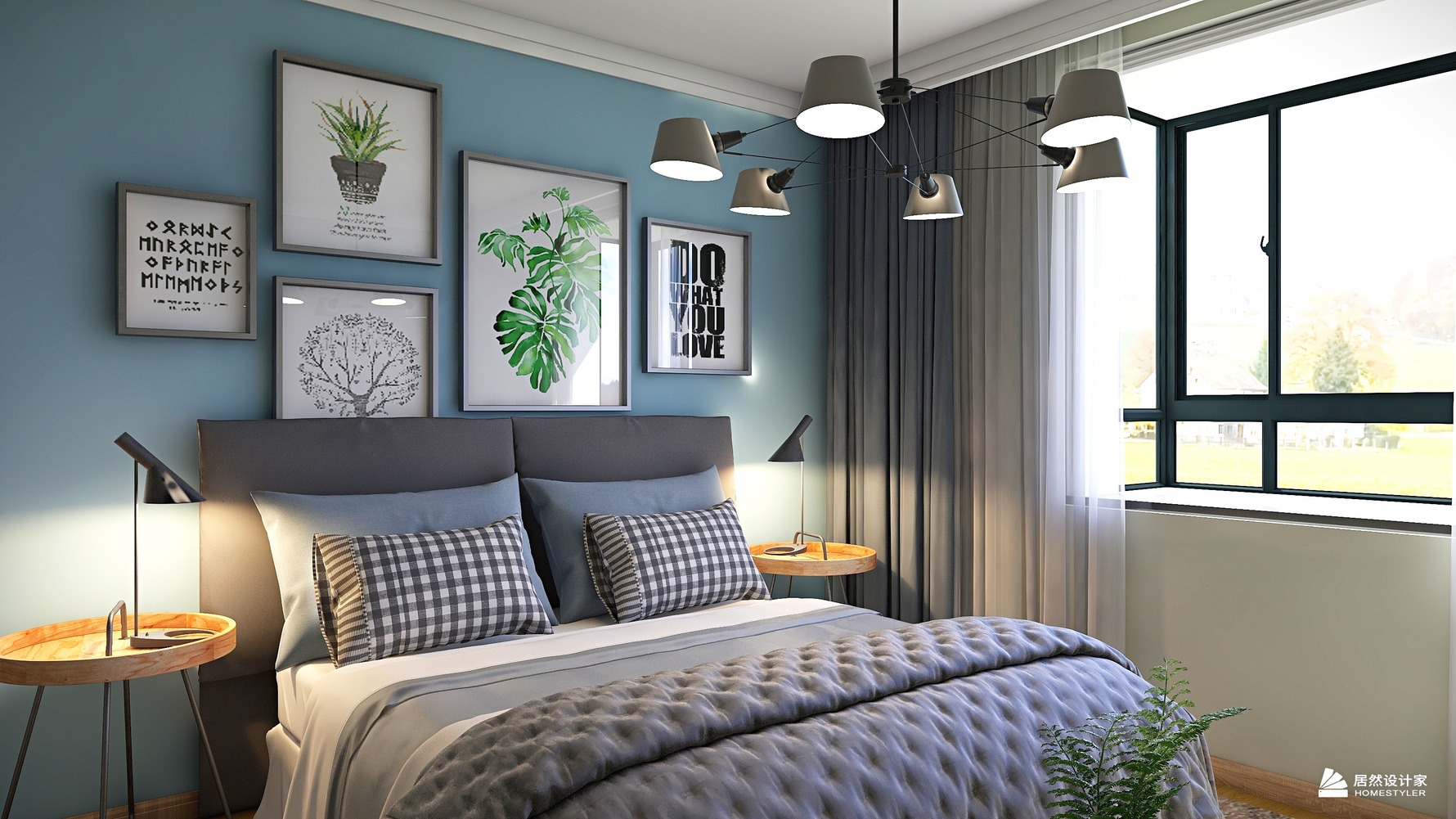 北欧风格三室两厅装修设计效果图