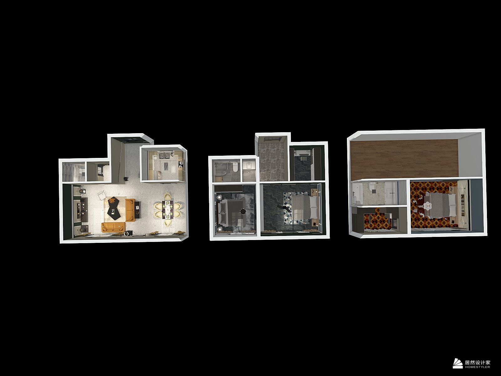 其它风格两室两厅装修设计效果图