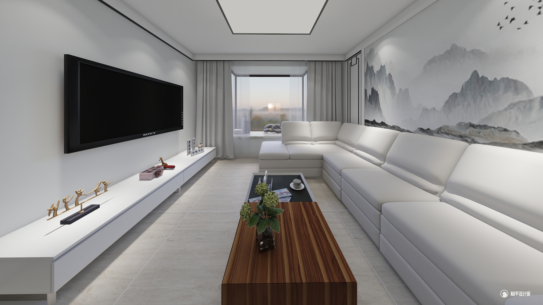 其它风格三室两厅装修设计效果图