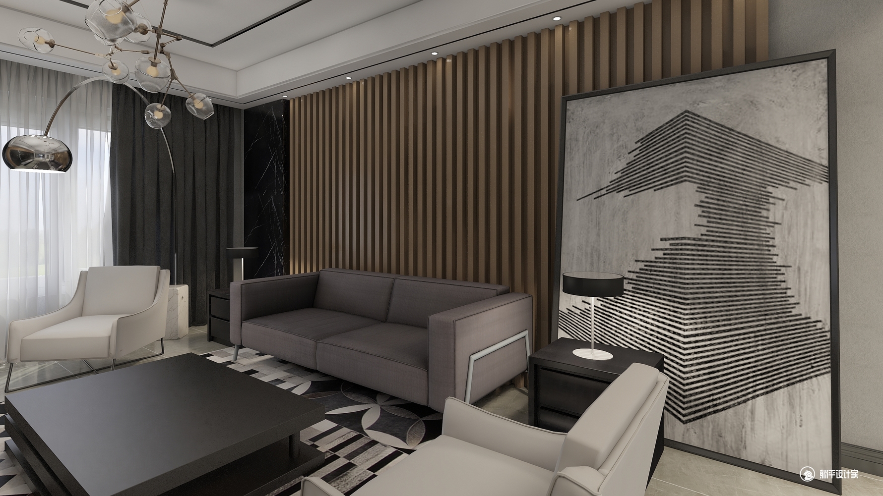 其它风格三室两厅装修设计效果图