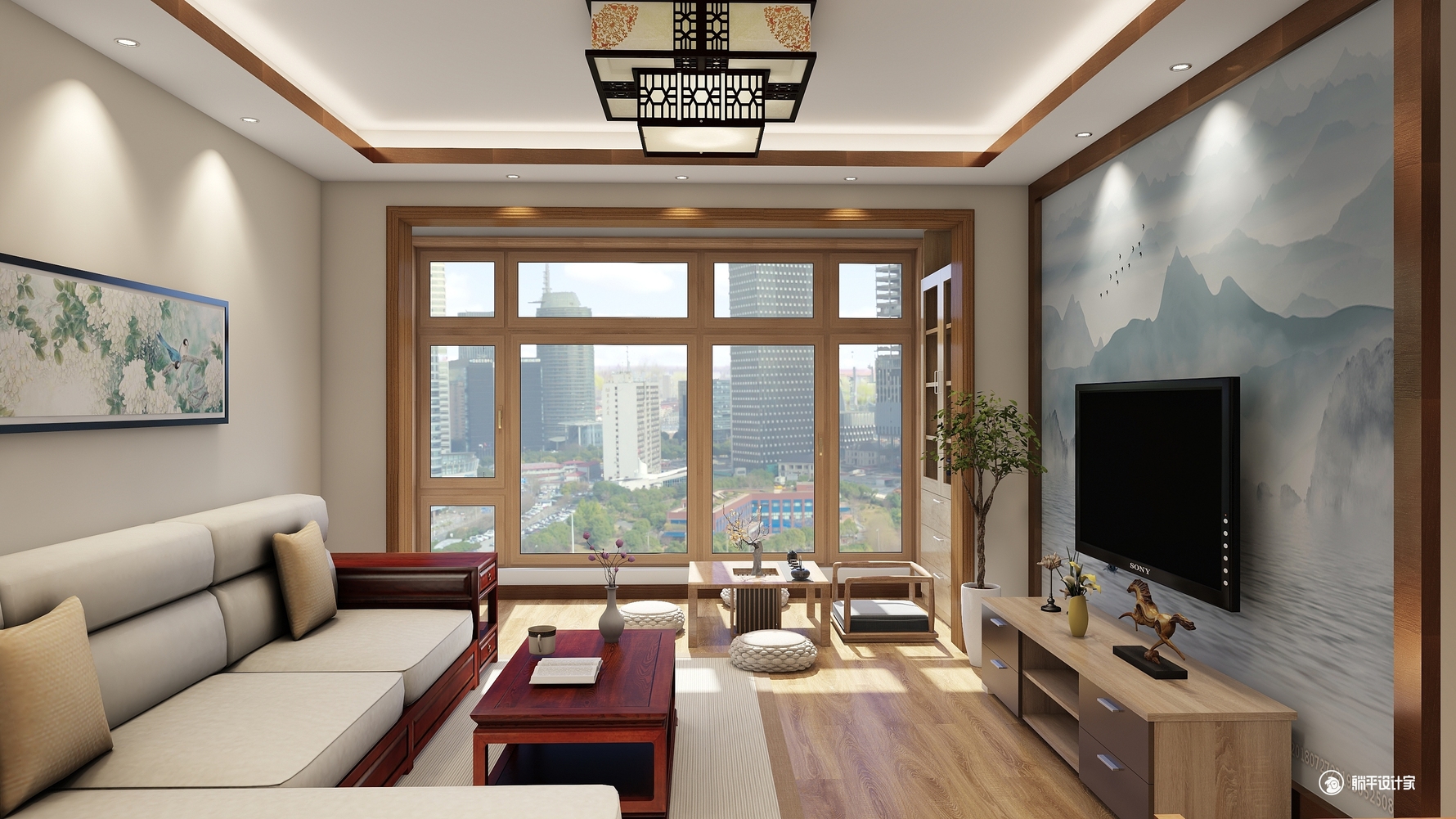 其它风格三室两厅装修设计效果图