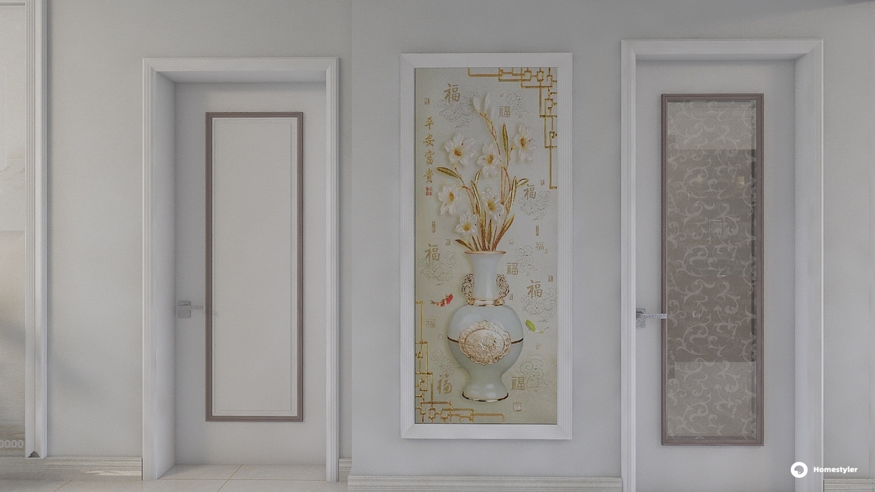 混搭风格三室两厅装修设计效果图