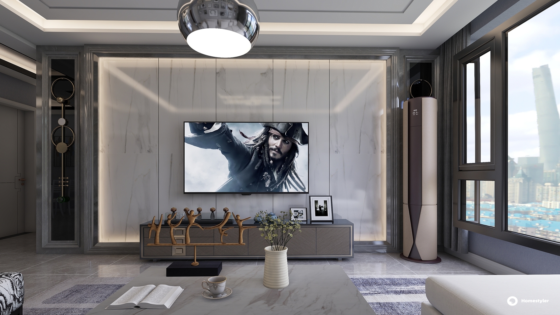 其它风格三室两厅装修设计效果图