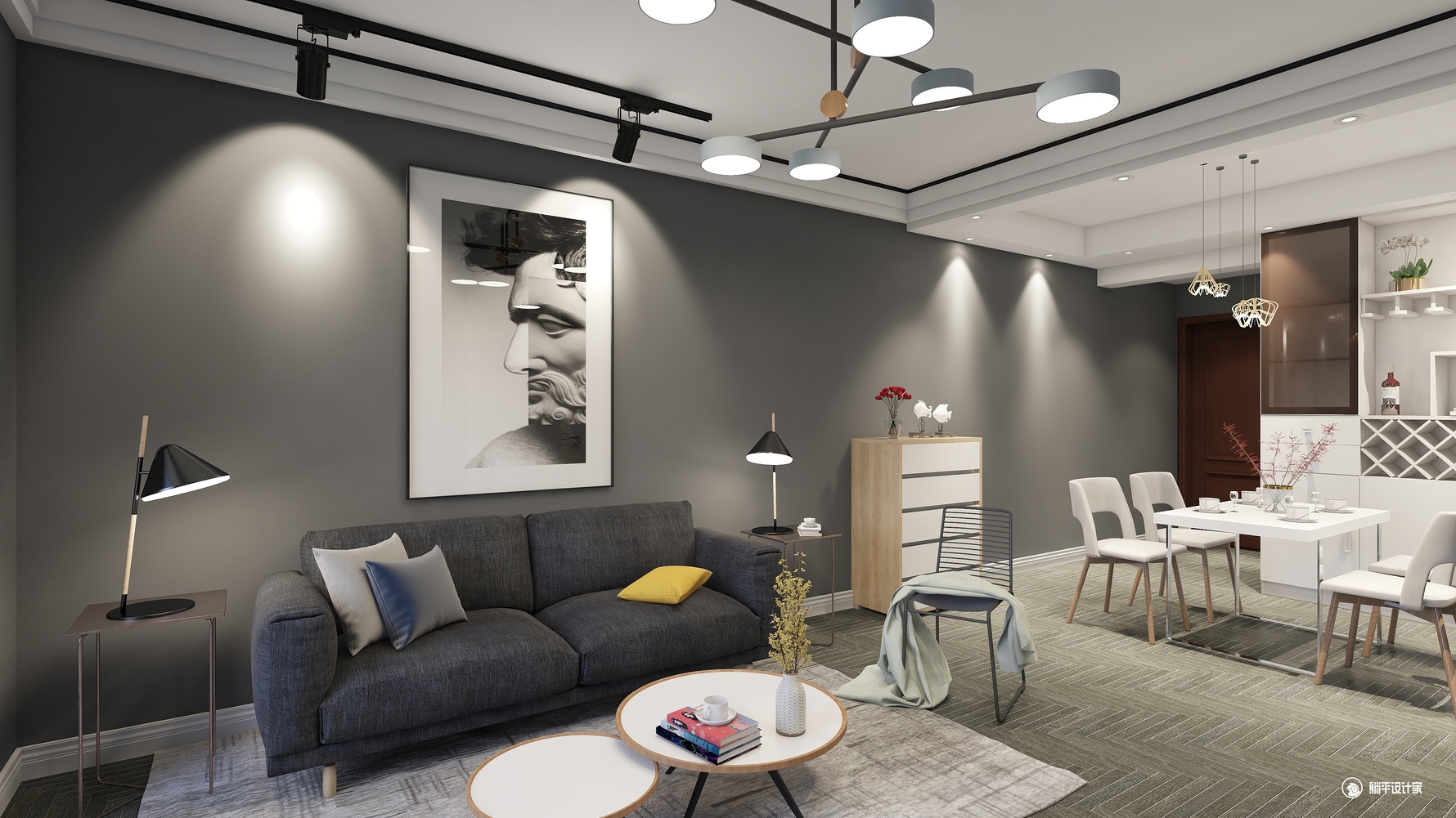 其它风格三室一厅装修设计效果图