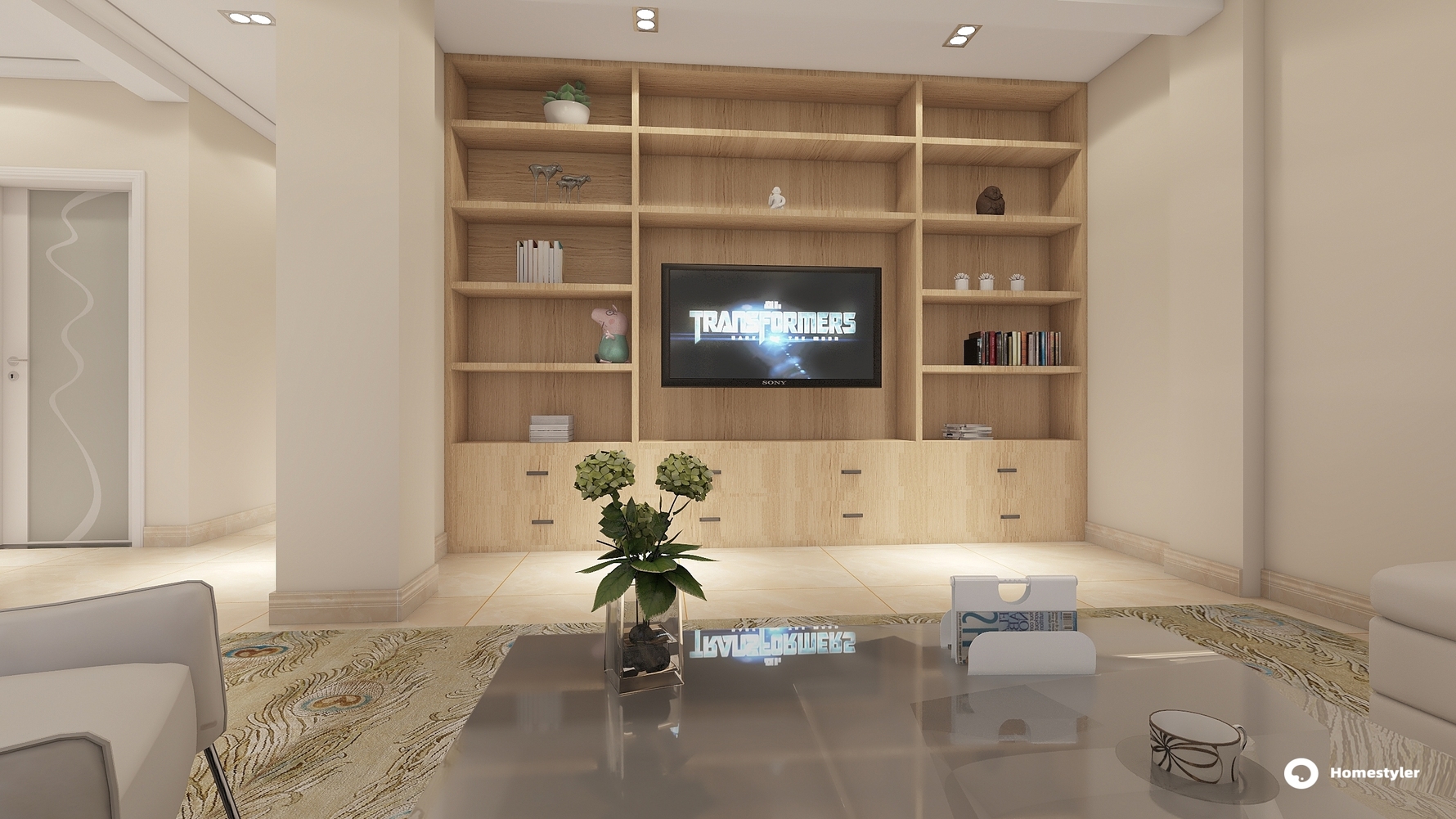 其它风格三室两厅装修设计效果图