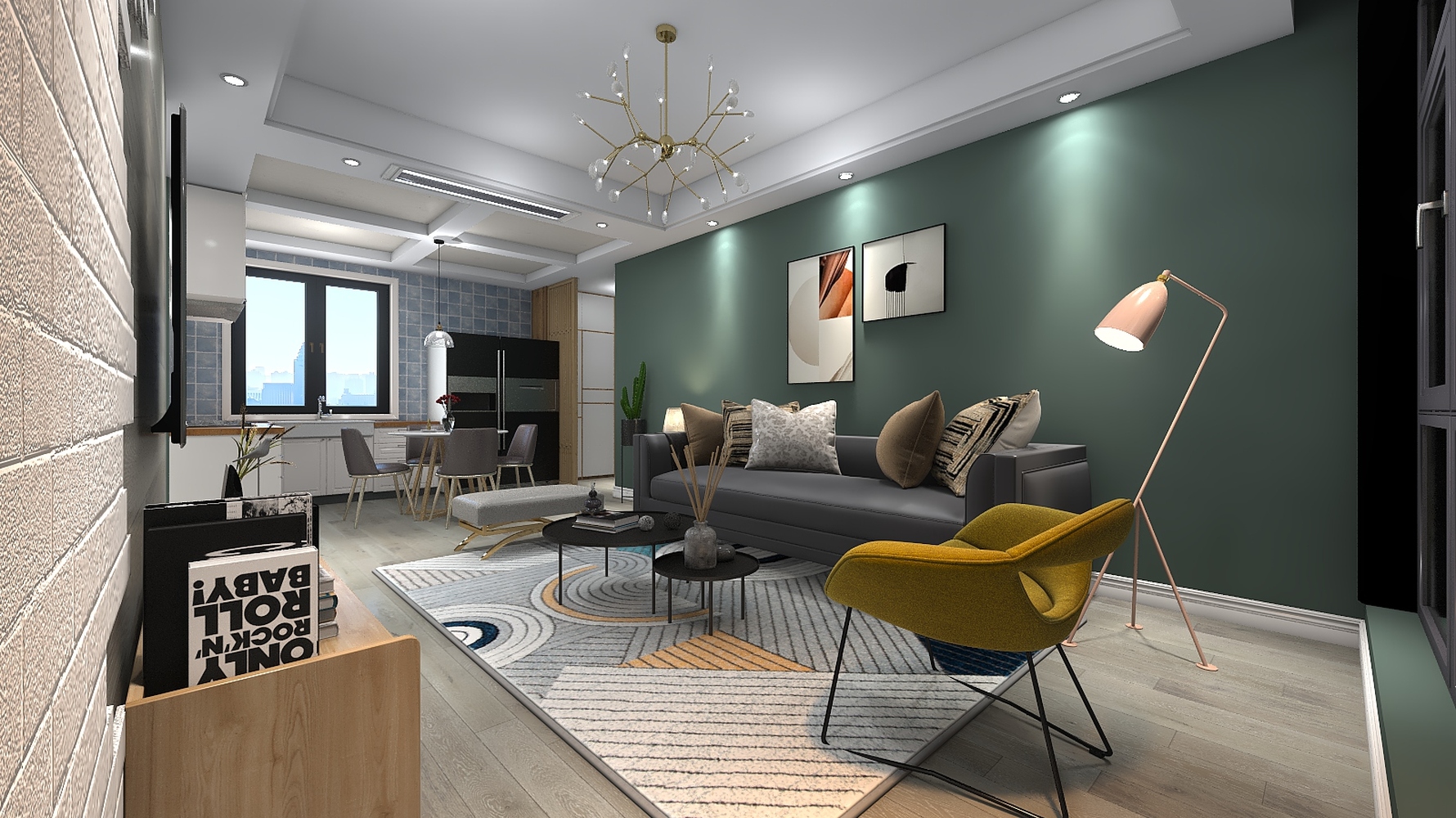 现代风格装修设计效果图