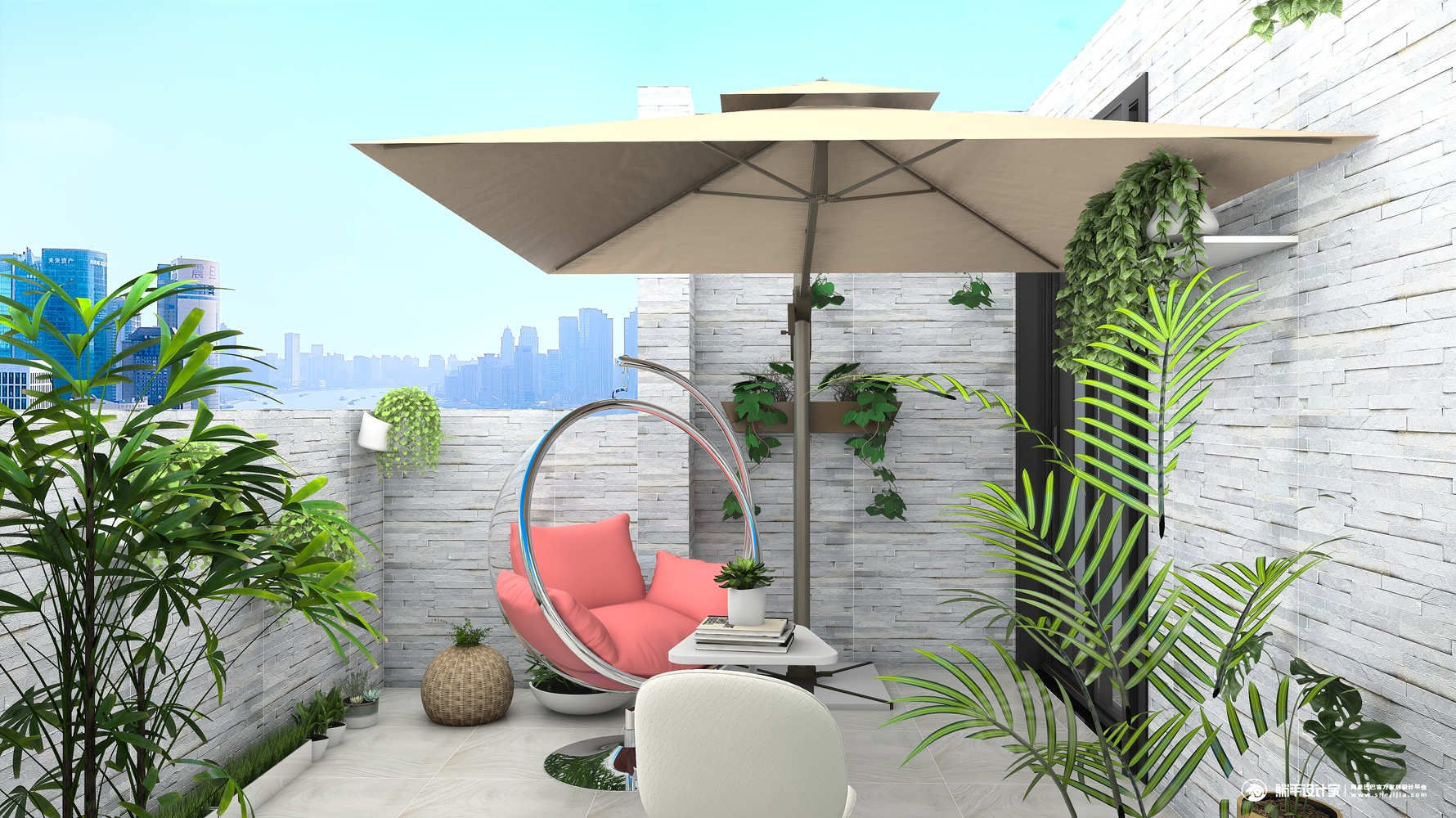 现代风格露台装修设计效果图