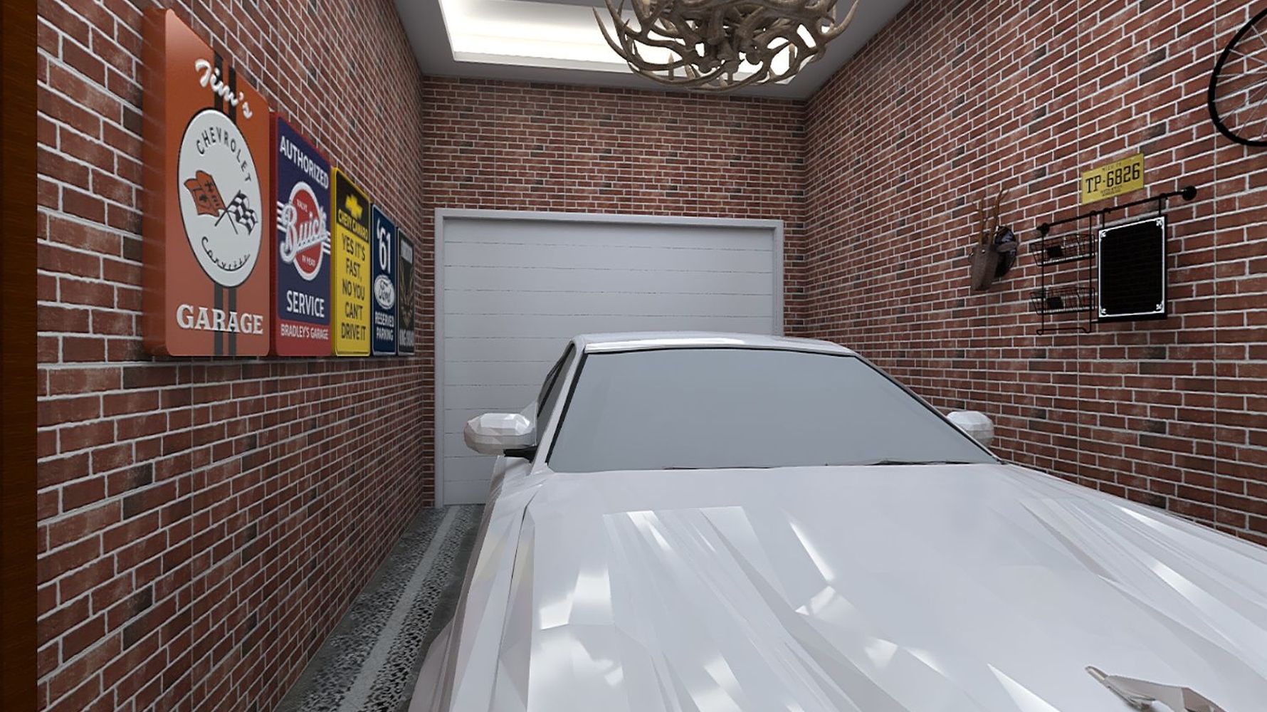 混搭风格车库装修设计效果图