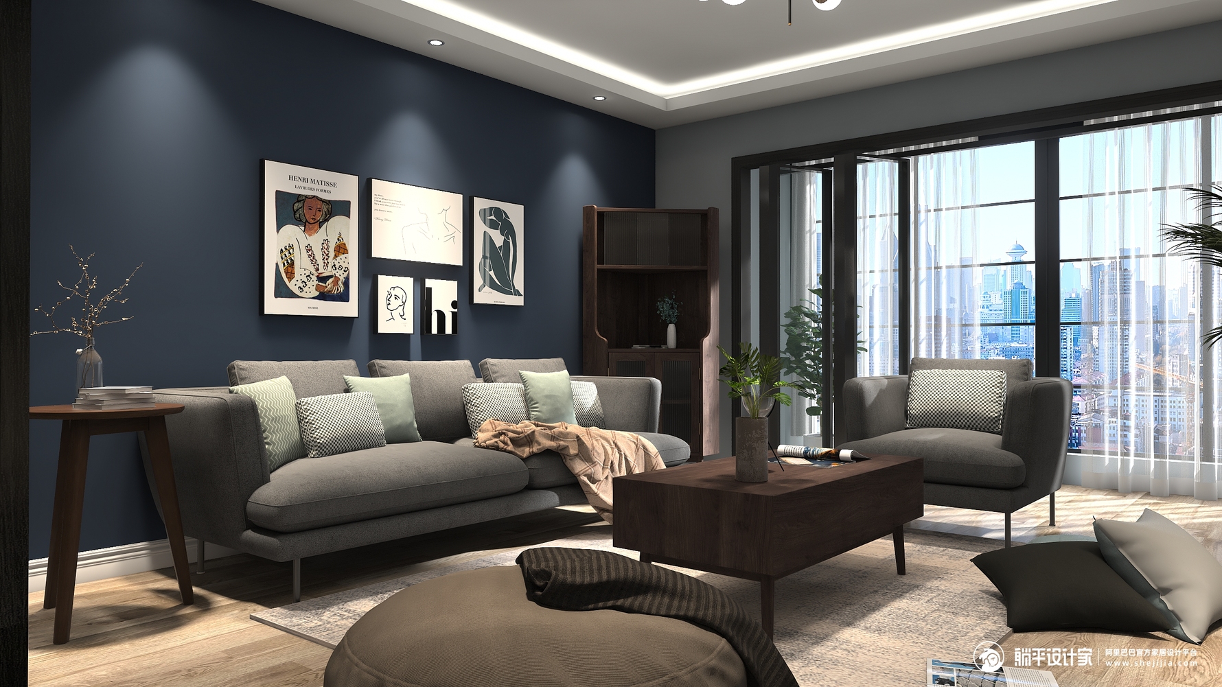 北欧风格三室两厅装修设计效果图