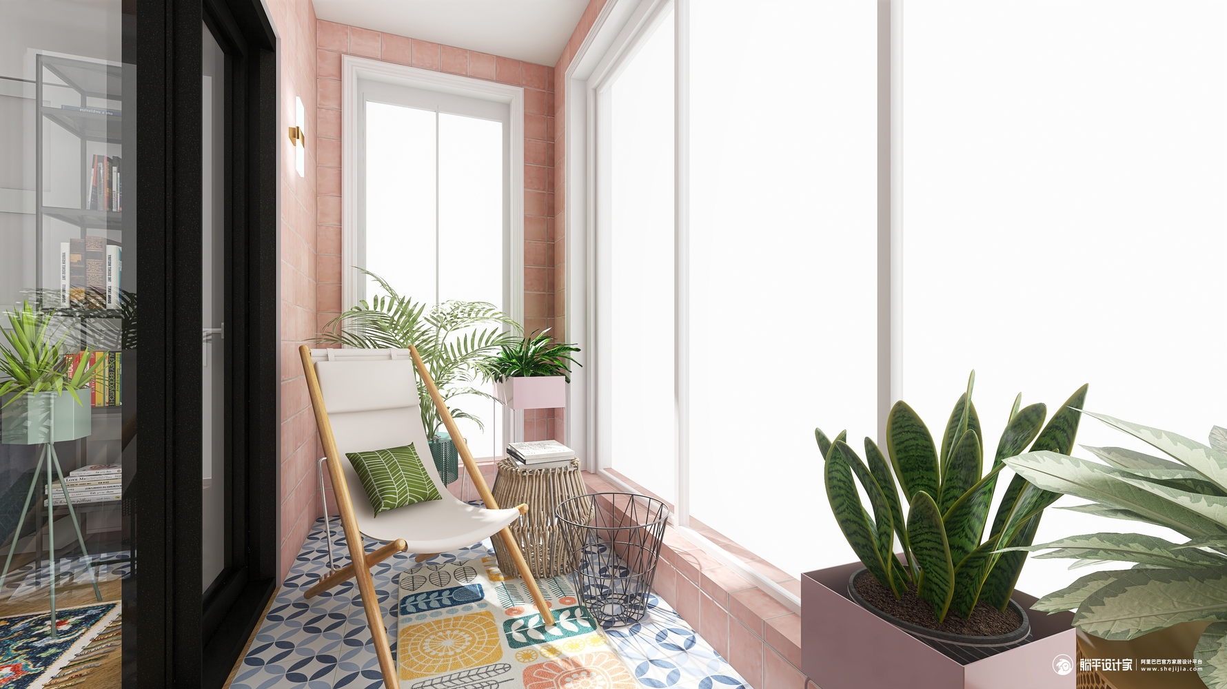 田园风格阳台装修设计效果图