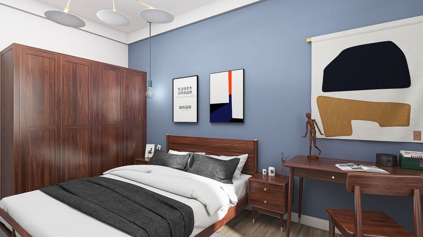 北欧风格卧室装修设计效果图