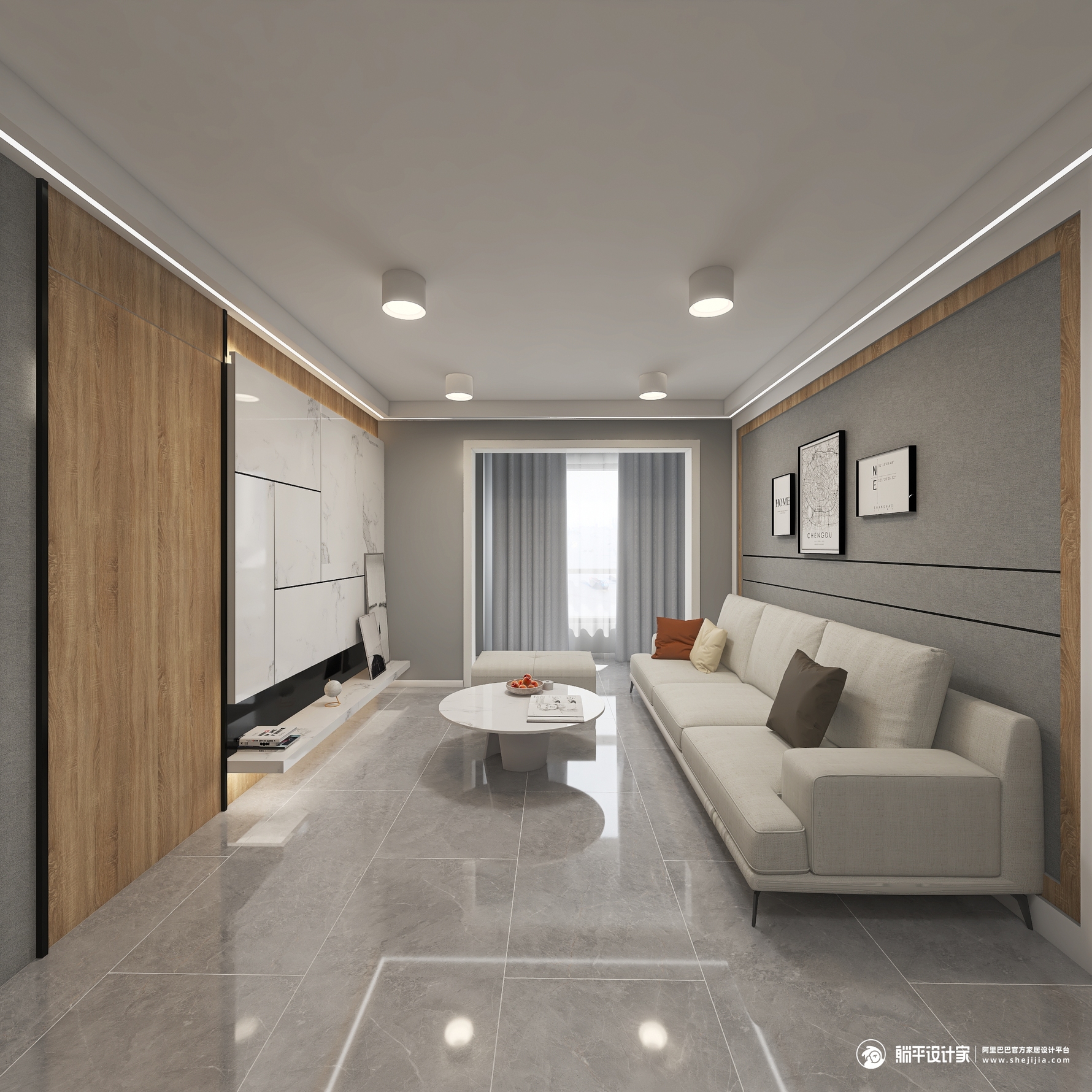 其它风格两室一厅装修设计效果图