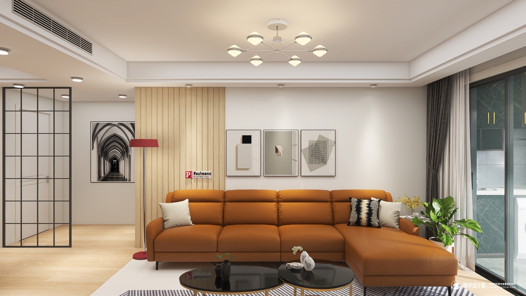 其它风格三室两厅装修设计效果图