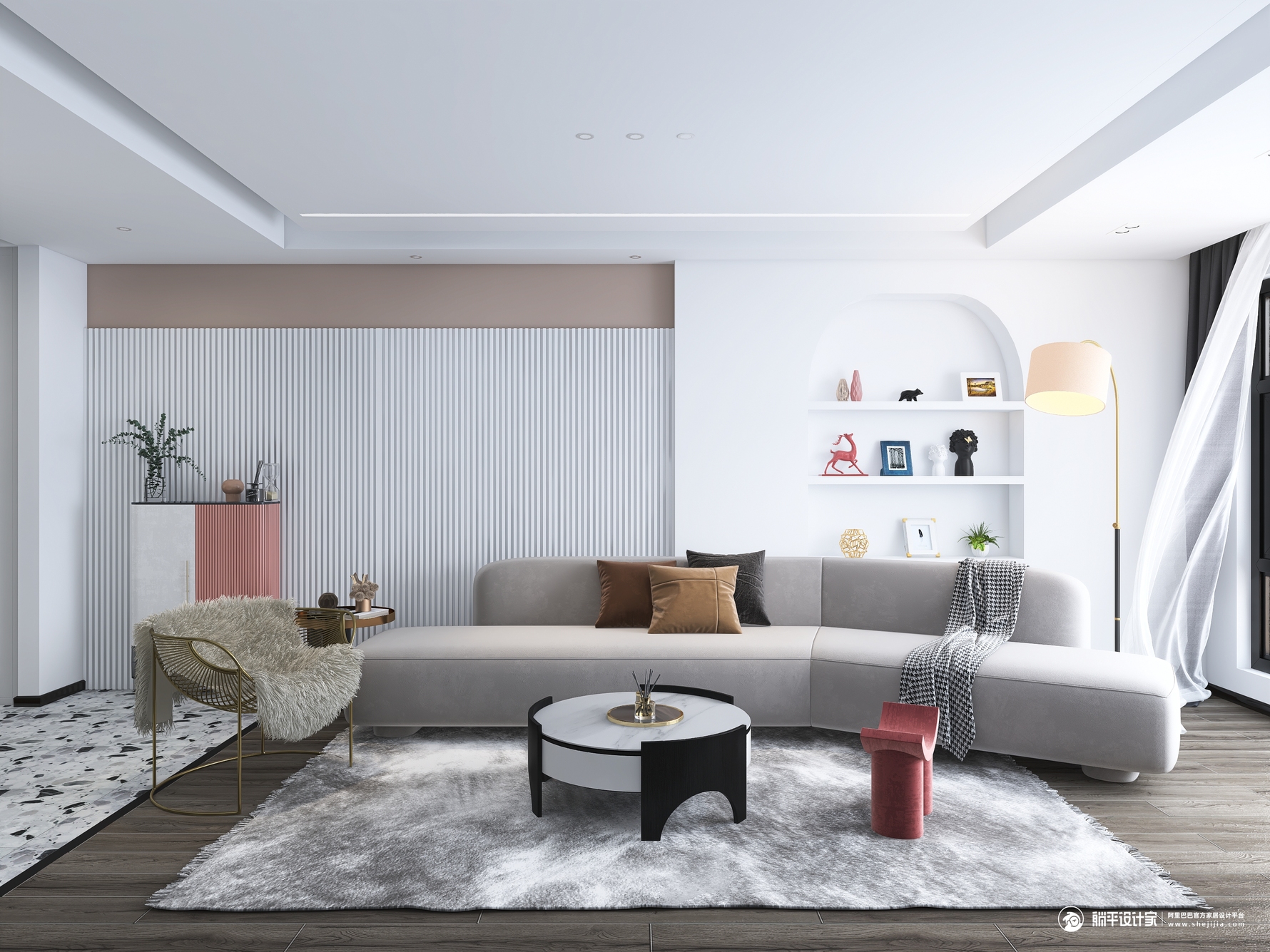 其它风格三室三厅装修设计效果图