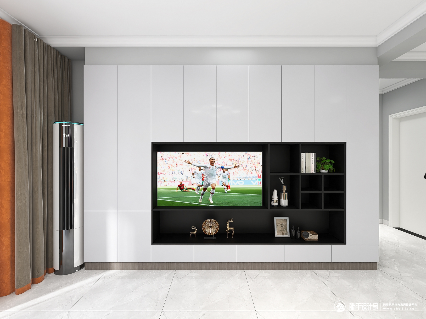 其它风格三室两厅装修设计效果图