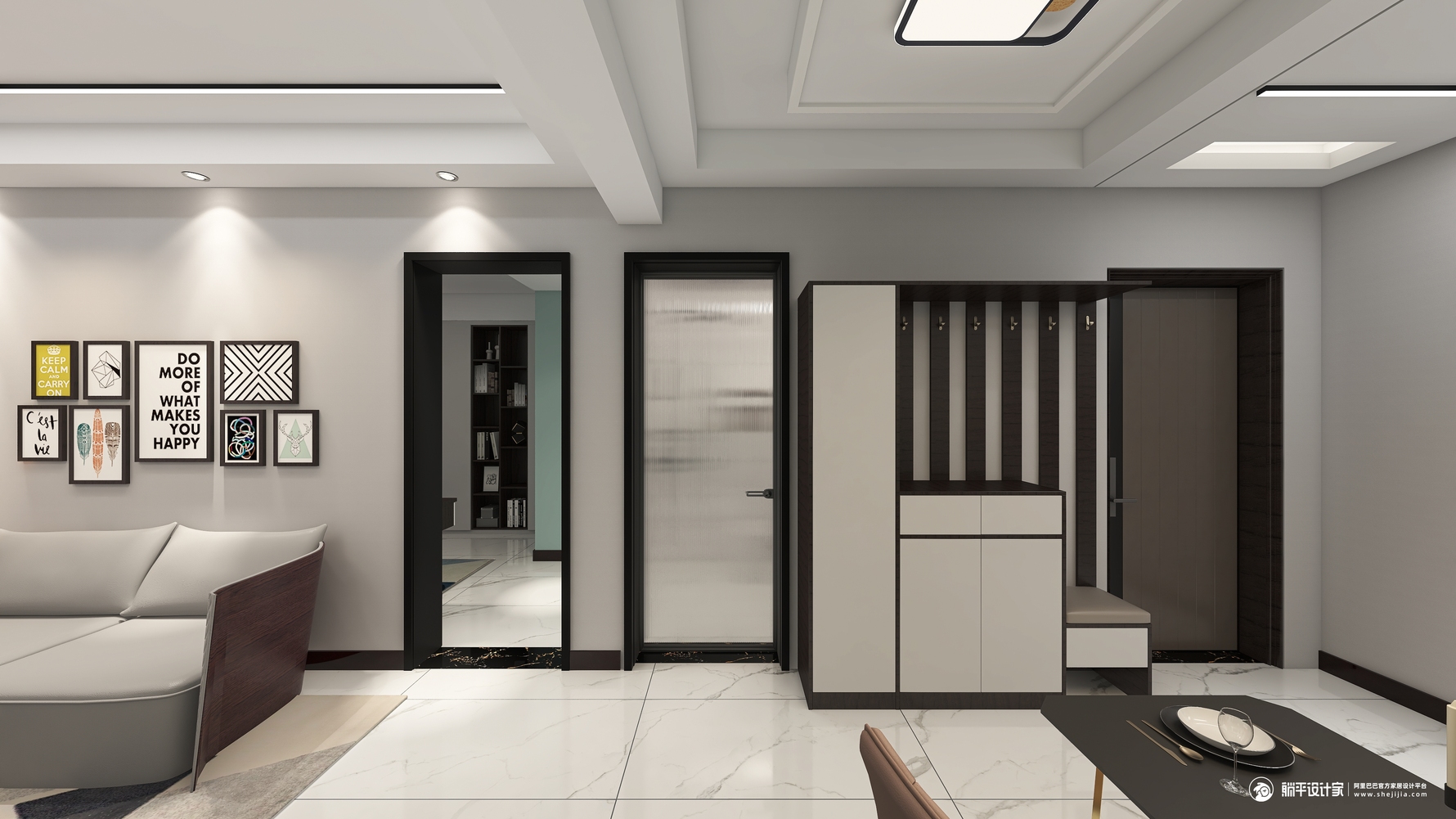 其它风格三室两厅装修设计效果图