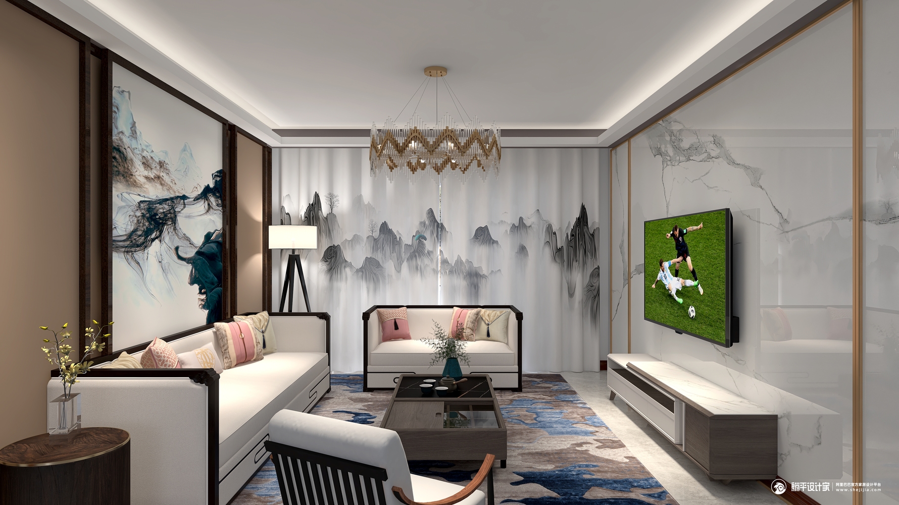 其它风格三室一厅装修设计效果图