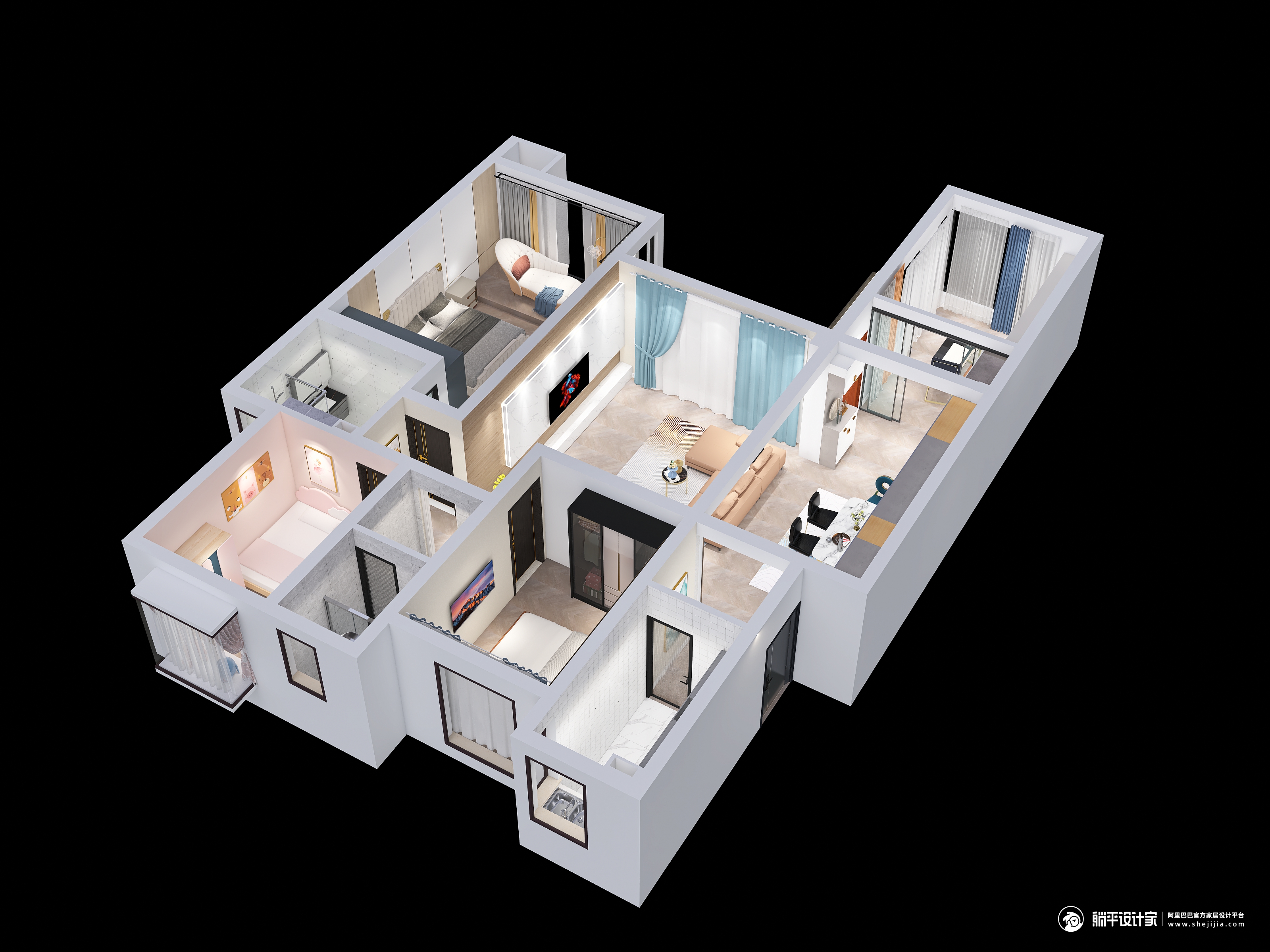 ***g3d装修设计案例 - 室内装修设计师 - 每平每屋·设计家